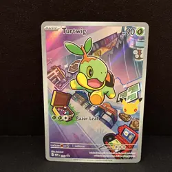 Pokemon TCG Turtwig Holo Promo Basic MEP 040: Razor Leaf 90HP - Image 1