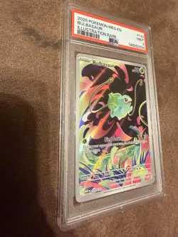 2025 POKEMON MEG EN - BULBASAUR ILLUSTRATION RARE- MIN PSA 9 #133 - Image 2