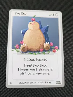Pokepu Snu Snu (Snorlax) 2025 Cool Club Collection Mick Junco Pokemon Fan Art - Image 1