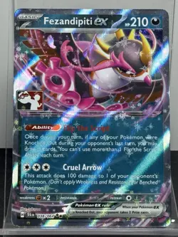 Fezandipiti EX 038/064 SFA Prize Pack Play! Pokemon Holo Stamped Near Mint NM - Image 1
