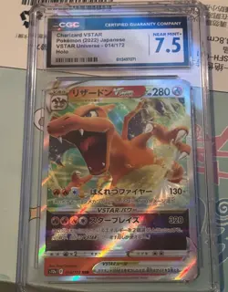 DAMAGED CGC 7.5 Slab Charizard V star Pokemon 2022 Japanese 014/172 (Read Desc) - Image 1