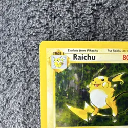 Pokemon TCG Raichu Base Set 14/102 Holo Rare 80 HP 1999 Wizards - Image 4