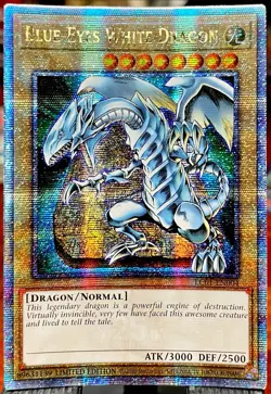 MINT 🔥 BLUE-EYES WHITE DRAGON QUARTER CENTURY SECRET RARE LC01-EN004 YUGIOH! - Image 1