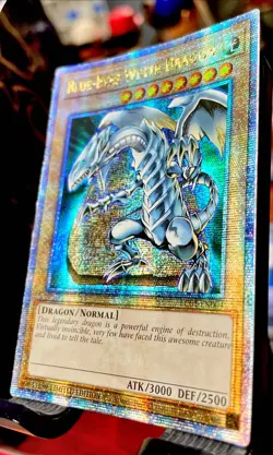 MINT 🔥 BLUE-EYES WHITE DRAGON QUARTER CENTURY SECRET RARE LC01-EN004 YUGIOH! - Image 2
