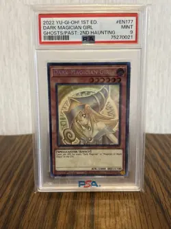Yu-Gi-Oh! 2022 1st Edition Dark Magician Girl #EN177 PSA 9 - Image 1