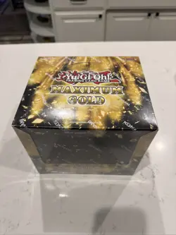 YuGiOh Maximum Gold Sealed Display Box (5 mini Boxes) 4 Packs Per Mini Box - Image 1