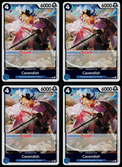 ONE PIECE TCG: Cavendish OP10-045 Rare x4 Royal Blood playset - Image 1