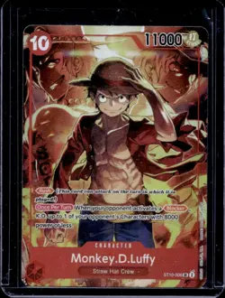2024-25 One Piece Promo Treasure Booster Monkey.D.Luffy Super Rare #ST10-006 - Image 1