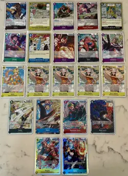 One Piece HUGE FOIL RARE R ⭐ STAR SR LOT X21 RORONOA ZORO SABO WYPER NICO ROBIN - Image 1