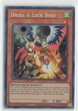 YuGiOh Tactical Masters Foil Collector's Rare #TAMA-ENO47 Droll & Lock Bird - Image 1
