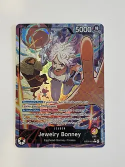 One Piece TCG EB04-001 Jewelry Bonney Alt Art Leader English OP15 - Image 2