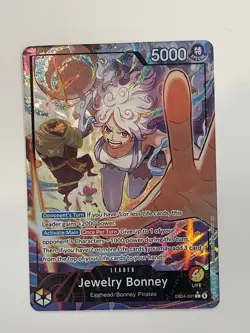 One Piece TCG EB04-001 Jewelry Bonney Alt Art Leader English OP15 - Image 4
