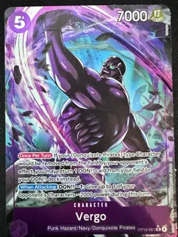 Vergo OP14-061 – Alternate Art – The Azure Seas Seven – One Piece TCG – English - Image 2