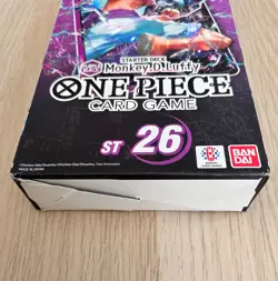 One Piece TCG - Luffy Starter Deck ST26 ENGLISH Sealed - wear on box - Image 4