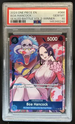 2024 One Piece Sealed Battle V2 Winner Boa Hancock #P-066 PSA 10 GEM MINT - Image 1