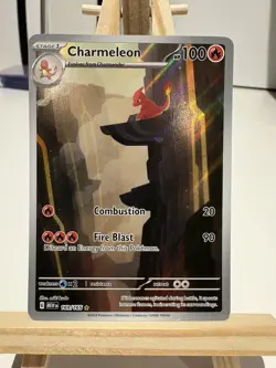 Pokemon TCG Charmeleon Holo Card Scarlet Violet-151 Illustration Rare 169/165 - Image 1