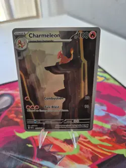 Pokemon TCG Charmeleon Holo Card Scarlet Violet-151 Illustration Rare 169/165 - Image 1
