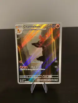 Pokemon TCG Charmeleon Holo Card Scarlet Violet-151 Illustration Rare 169/165 - Image 1