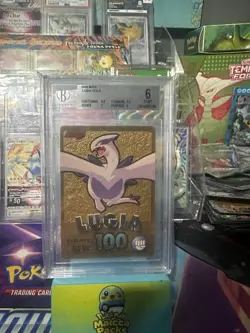 Pokemon Get Card Lugia 2000 Meiji Promo Gold Japanese Nintendo Holo 100 - Image 1