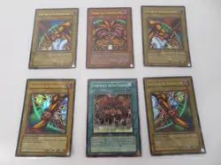 Yu-Gi-Oh Exodia the Forbidden One Complete Card Set LOB Holos + Contract LP-DMG - Image 2