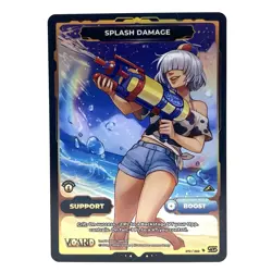 Vcard Awakened Worlds 1st Edition Splash Damage Support Card Secret Rare 272/250 - Image 1