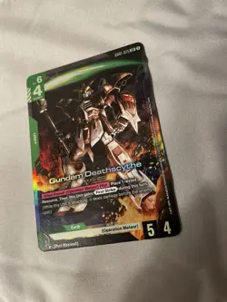 Gundam Card Game Newtype Rising Gundam Deathscythe GD01-025 LR Holo Foil - Image 2