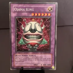 Yugioh Ojama King SOD-EN034 Soul of the Duelist-1st Edition Ultra Rare Card LP - Image 1