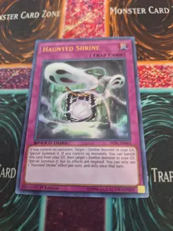 Yugioh Haunted Shrine SBTK-EN043 Ultra Rare 1st Edition Near Mint - Image 1