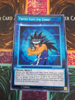 Yugioh Terror from the Deep! SBTK-ENS02 Super Rare 1st Edition Near Mint - Image 1