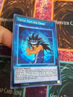 Yugioh Terror from the Deep! SBTK-ENS02 Super Rare 1st Edition Near Mint - Image 2