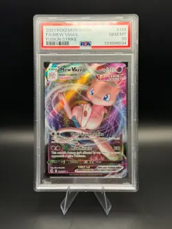 Pokemon TCG MEW VMAX 114/264 Ultra Rare Fusion Strike PSA 10 - Image 1