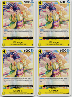 Kikunojo Playset - OP06-104 x4 - Starter Deck 28 Reprint - One Piece TCG - Image 1