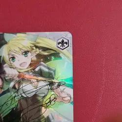Sword Art Online Fairy Dance Weiss Schwarz Holo Signed Card Good - Image 3