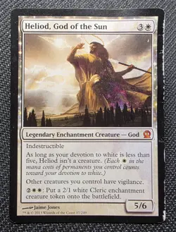 MTG Heliod, God of the Sun- DAMAGED -Theros Magic the Gathering Card #017 - Image 1