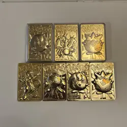 7 Burger King Pokemon Gold Cards , Charizard - Image 1