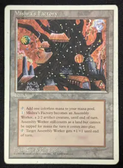MTG Mishra's Factory- DAMAGED -4th Edition Magic the Gathering Card #361 - Image 1