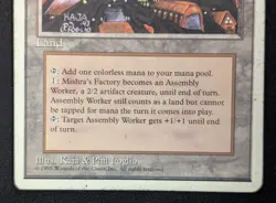 MTG Mishra's Factory- DAMAGED -4th Edition Magic the Gathering Card #361 - Image 4