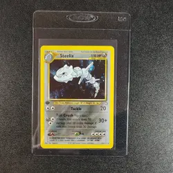 Steelix 15/111 Neo Genesis First Edition Rare Holo Pokemon Card 2000 LP - Image 1