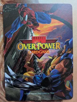 OverPower Onslaught Marvel Fleer 1996 Holocaust Hero Character Card Promo Rare - Image 2