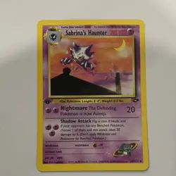Sabrina's Haunter 55/132 Gym Challenge Uncommon Pokemon Card 70 HP 2000 - Image 1