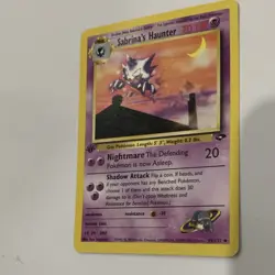 Sabrina's Haunter 55/132 Gym Challenge Uncommon Pokemon Card 70 HP 2000 - Image 3