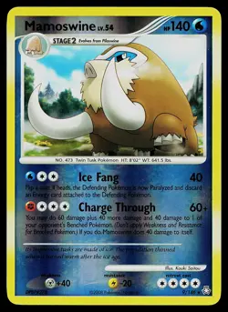 Pokemon Card - Mamoswine Legends Awakened 9/146 Reverse Holo - Image 1