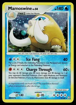 Pokemon Card - Mamoswine Legends Awakened 9/146 Holo Holo Rare - Image 1