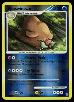 Pokemon Card - Piloswine Legends Awakened 69/146 Uncommon Reverse Holo - Image 1