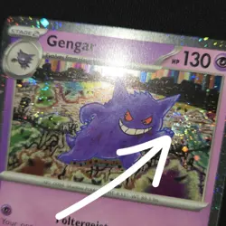HAND WHOLE SWIRL 🌀💫 Gengar 094/165 151 Club Cosmos Holo Promo Pokemon Card - Image 1