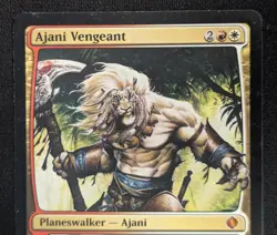 MTG Ajani Vengeant- DAMAGED -Shards of Alara Magic the Gathering Card #154 - Image 3