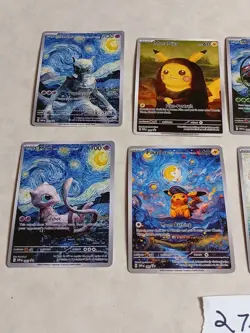 8 Pokemon x Van Gogh Black Star Promo ACG Art Card - read description - Image 2