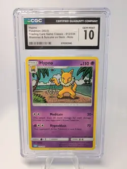 Pokemon Hypno 012/034 Holo Rare CLB Trading Card Game Classic CGC 10 Gem Mint - Image 1