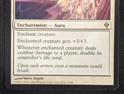 MTG Celestial Mantle- DAMAGED -Zendikar Magic the Gathering Card #006 - Image 4