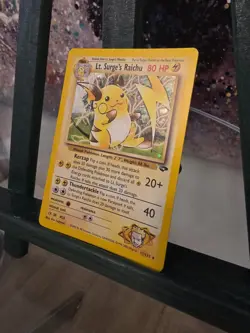 Pokemon Card - Lt. Surge's Raichu Gym Challenge 11/132 Holo Unlimited Holo Rare - Image 1